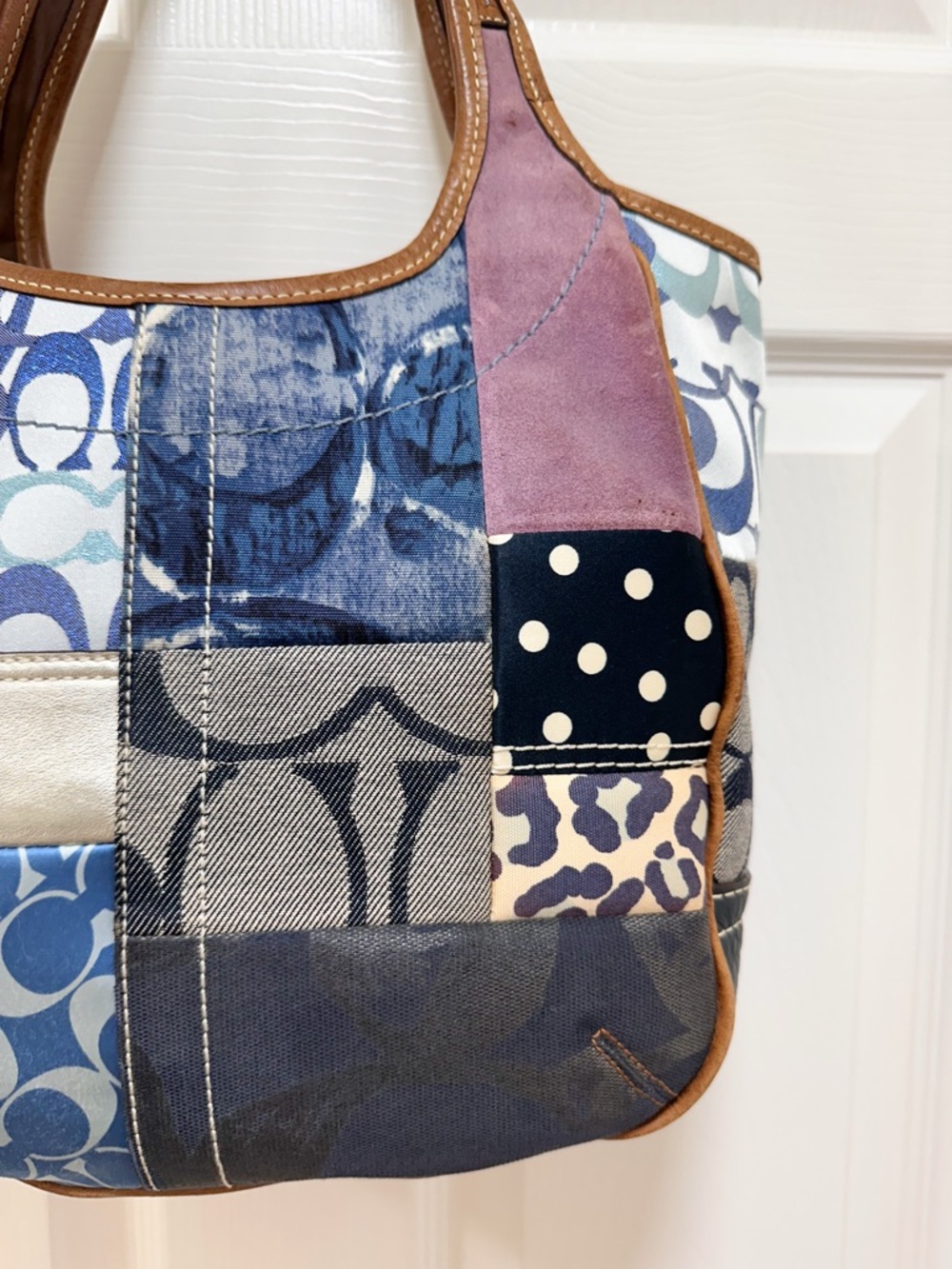 Coach Ergo Denim Patchwork Hobo Limited Edition Shoulder Bag Vintage Y2K - Picture 9 of 15